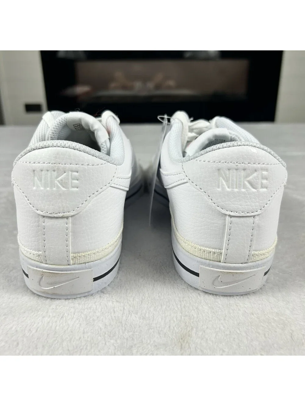 Nike Court Legacy NN White Black Men Unisex Casual Lifestyle Size 8 Shoes